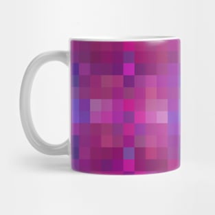 Modern Colorful Gradient Pixelated Digital Rainbow Pattern Mug